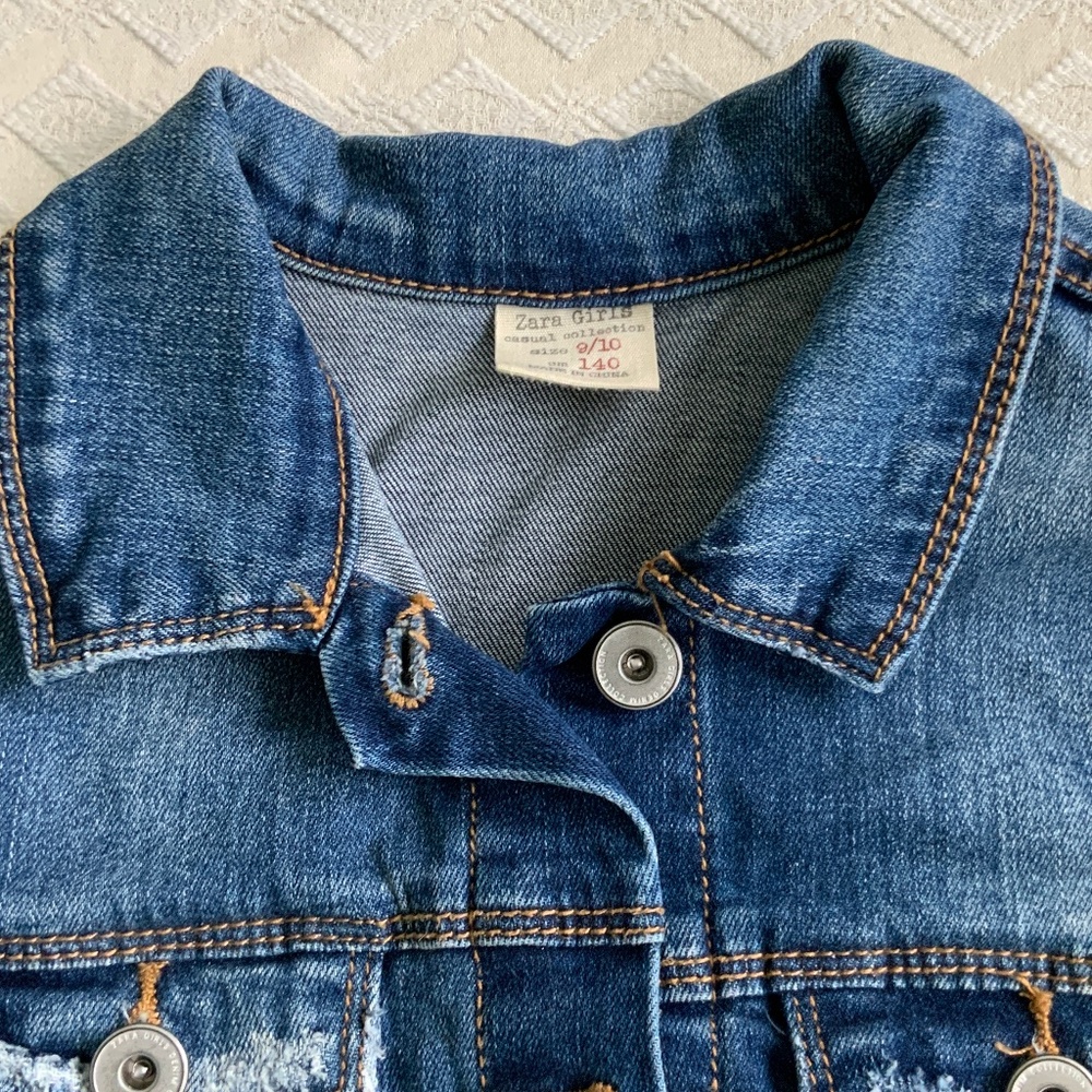 Zara Girls Denim Jacket - Picture 2 of 5